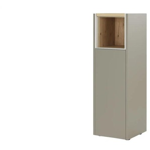 Wohnwert Vitrine  Media Design - grau - 44 cm - 128 cm - 42 cm | Möbel Kraft