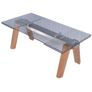 Esstisch Mounty Glastisch 200 - 300cm x 100cm ausziehbar
