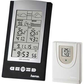 Hama Wetterstation Elektronische EWS-800 Mit Funk-Außensensor Einheitsgröße schwarz Wetterstationen Klimageräte, Ventilatoren Haushaltsgeräte