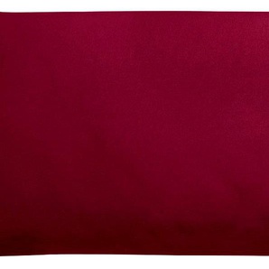 Seitenschläferkissenbezug KNEER Edel-Zwirn-Jersey Kissenbezüge Gr. B/L: 140 cm x 40 cm, 1 St., Baumwolle, rot (karminrot) Kopfkissenbezüge für Seitenschläferkissen