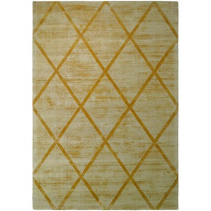 Teppich Handgewebt mit 3D-Effekt in hervorragender Qualität Gelb