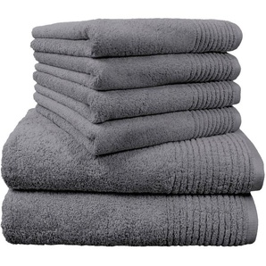 Dyckhoff Handtuch Set »Brillant«, Walkfrottee, (Set, 6-tlg), mit Streifenbordüre