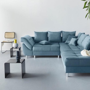 COLLECTION AB Polstergarnitur Joseli, (Spar-Set), Ecksofa und Hocker, Recamiere links oder rechts montierbar