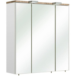 Xora Spiegelschrank , Metall , 6 Fächer , 65x70x20 cm , Typenauswahl , Badezimmer, Badezimmerspiegel, Spiegelschränke