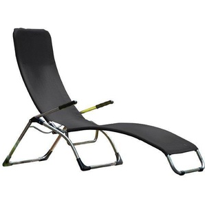 jankurtz Relaxliege fiam samba, wetterfest und UV-beständig B/H/T: 63 cm x 107 142 cm, Kunststoffgewebe schwarz Relaxliegen Sessel