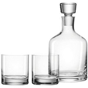 Leonardo Whisky-Gläserset Ambrogio , Klar , Glas , 3-teilig , 32x14x28.1 cm , Essen & Trinken, Gläser, Gläser-Sets