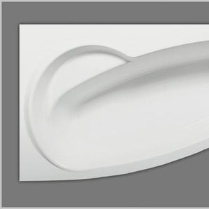 Raumsparbadewanne Acryl rechts, weiß, 150x100cm x43cm