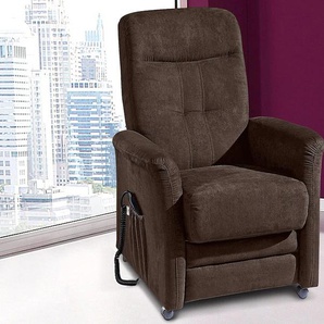 sit&more TV-Sessel Charlie, wahlweise mit Motor und Aufstehhilfe Luxus-Microfaser ALTARA NUBUCK®, Motor, B/H/T: 76 cm x 103 91 braun Fernsehsessel Sessel
