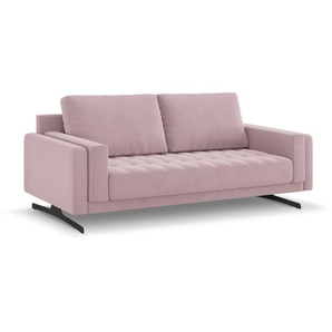 Samtiges Sofa, Kelso, 3 Sitze, Lavendel, 218x94x82