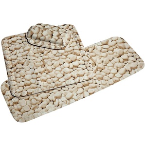 Duscheinlage KLEINE WOLKE Stone Wanneneinlagen Gr. B/L: 55 cm x 55 cm, beige (natur) Duschzubehör BxH: 55 x cm