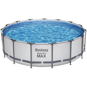 Bestway Pool , Blau, Grau , Metall, Kunststoff , Mosaik , 122 cm , Freizeit, Pools und Wasserspaß, Pools