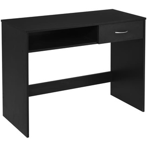 HOMCOM Schreibtisch mit Schublade Schwarz 100 cm x 45 cm x 73,9 cm