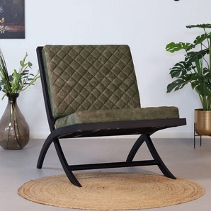 Samt Sessel Madrid Luxury Design grün