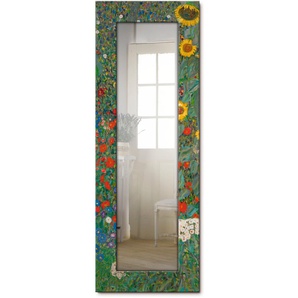 Dekospiegel ARTLAND Garten mit Sonnenblumen Spiegel Gr. B/H/T: 50,4 cm x 140,4 cm x 1,6 cm, grün Spiegel Modern
