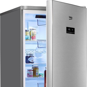 C (A bis G) BEKO Kühl-/Gefrierkombination Kühlschränke 4 Jahre Garantie silberfarben (edelstahl) Kühl-Gefrierkombinationen Kühlgefrierkombinationen