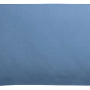 Seitenschläferkissenbezug KNEER Edel-Zwirn-Jersey Kissenbezüge Gr. B/L: 140 cm x 40 cm, 1 St., Baumwolle, blau Kopfkissenbezüge für Seitenschläferkissen