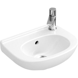 Villeroy & Boch Handwaschbecken compact ohne Novo 536036 360x275mm seitl.e Hl. v.gestochen mit Ül. weiß, 53603601