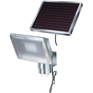 BRENNENSTUHL LED Solarleuchte SOL Leuchten mit Bewegungsmelder und Solar-Panel Gr. Höhe: 20 cm, farblos (alu, silberfarben, transparent) LED Solarleuchten