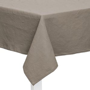 Tischdecke Juno , Taupe , Textil , Ornament , rechteckig , 135 cm , bügelfrei , Wohntextilien, Tischwäsche, Tischdecken