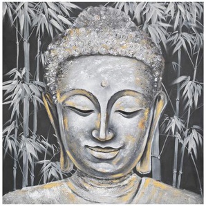 Leinwand Buddha Kiefer, 100x100 cm Unisex