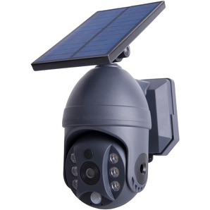LED Solarleuchte NÄVE Moho Lampen Gr. 1 flammig, Höhe: 18,0 cm, 1 St., grau LED Solarleuchten Solar, Security-Kamera-Attrappe
