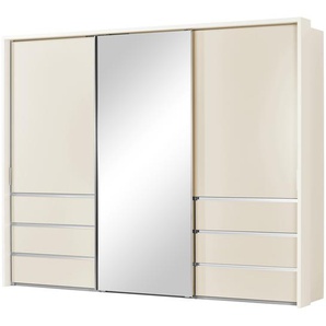 Schwebetürenschrank, 3-türig  Mitta ¦ creme