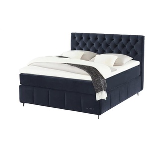 Jette Home Boxspringbett  Jette Glam - blau - 182 cm - 132,5 cm | Möbel Kraft