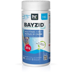 1 x 1 kg BAYZID® Multitabs 20g 5in1 für Pools