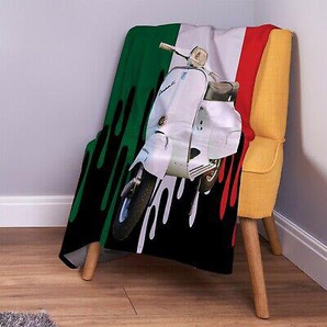 Farbe Tropfen Italienische Flagge Roller Design Weich Fleece Überwurf Decke