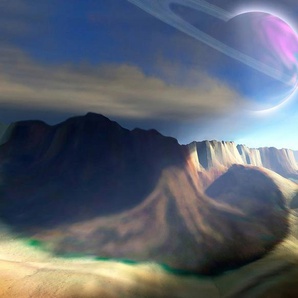 Papermoon Fototapete Futuristische Landschaft