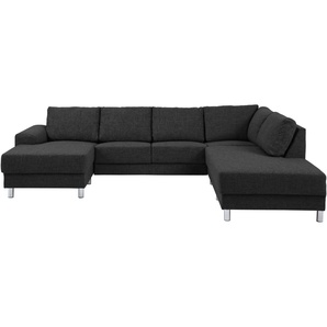 PKline Sofa in anthrazit Couch Möbel Chaiselounge Wohnlandschaft