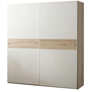 Schwebetürenschrank - weiß - 170 cm - 196 cm - 61 cm | Möbel Kraft