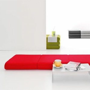 Softline Hocker Bingo rot, Designer Michiel van der Kley, 12x65x65 cm