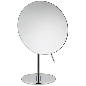 Kela Kosmetikspiegel Giulia , Silber , Metall , rund , 20x31 cm , Schlafzimmer, Spiegel, Schmink- & Kosmetikspiegel