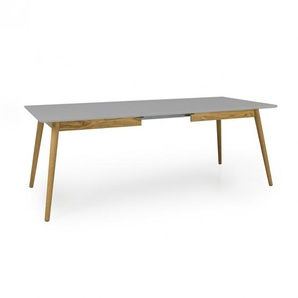 Tenzo Esstisch DOT Tisch ausziehbar 160x90cm grau/Eiche