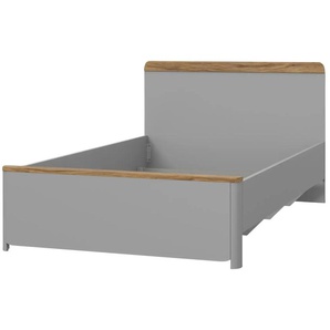 Bett - grau - 125,3 cm - 91,7 cm - 210,4 cm | Möbel Kraft