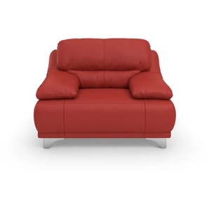 Sessel Maranello Gr. Kunstleder SOFTLUX, B/H/T: 118 cm x 86 cm x 93 cm, rot Einzelsessel Sessel