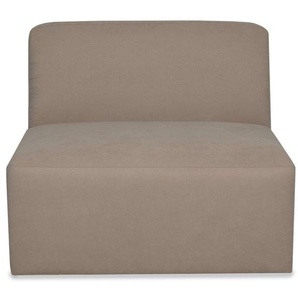 1,5-Sitzer INOSIGN Kelani Sofas Gr. B/H/T: 90 cm x 73 cm x 93 cm, Webstoff fein, beige (cream) 2-Sitzer Sofas