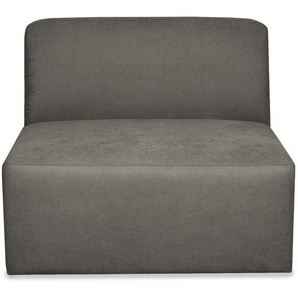1,5-Sitzer INOSIGN Kelani Sofas Gr. B/H/T: 90 cm x 73 cm x 93 cm, Webstoff fein, grau (taupe) 2-Sitzer Sofas