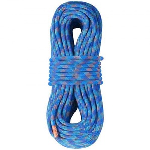 10,2 mm dynamisches Kletterseil, 70 m (230 Fuß) Outdoor-Kletterseil, 25 kN Bruchspannung, dehnbares Faserseil mit Stahlkarabinerhaken für Flucht, Abseilen, Brandrettung, Blau DSDLS230YC10DESE6V0