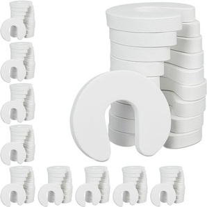 100 x Tür Klemmschutz, für Schublade, Türstopper für Babys & Kinder, Einklemmschutz, Schaumstoff, HBT 2 x 9 x 10,5, weiß
