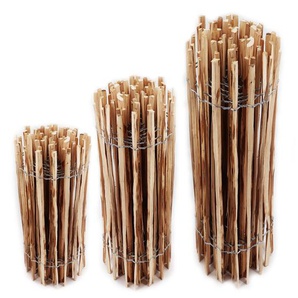 10m Staketenzaun 100cm hoch Lattenabstand 4-6cm Gartenzaun Kastanienzaun aus Haselnuss Holzzaun