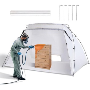 Mophorn - 10x7x6ft Tragbarer Lackierunterstand Integrierter Boden und Maschensieb Faltbare Pop-Up-Lackierkabine für Möbel und große Heimwerkerprojekte