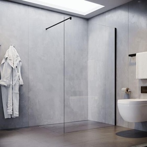 120x200cm Walk in Dusche Duschwände Duschabtrennung nano 10mm Klares Sicherheitsglass mit Stabilisator - Sonni