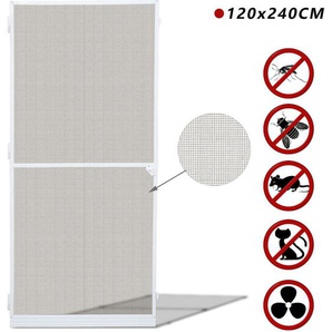 120x240CM Fliegengitter Tür.Fliegengitter Gitter insektenschutz Tür Wasserdicht Alu-Rahmen Fliegengitter fiberglas Für Wohnzimmer Fenster Balkone