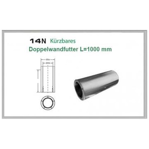 14N/DN200 DW kürzbares Doppelwandfutter L=1000 Dinak