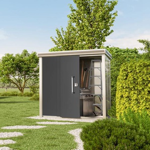 187 x 116 cm Gerätehaus, anthrazit - (GFPV00290)