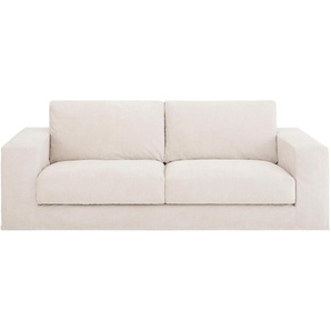2,5-Sitzer 3C CANDY Asbury Sofas Gr. B/H/T: 230 cm x 85 cm x 107 cm, Lu x us-Microfaser weich, beige (natur) Lounge-Sofa Lounge-Gartenmöbel mit abnehmbarer Husse