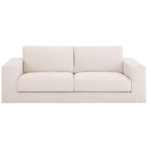 2,5-Sitzer 3C CANDY Asbury Sofas Gr. B/H/T: 230 cm x 85 cm x 107 cm, Lu x us-Microfaser weich, beige (natur) Lounge-Sofa Lounge-Gartenmöbel mit abnehmbarer Husse