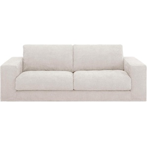 2,5-Sitzer 3C CANDY Asbury Sofas Gr. B/H/T: 230 cm x 85 cm x 107 cm, Struktur, beige (natur) Lounge-Sofa Lounge-Gartenmöbel mit abnehmbarer Husse